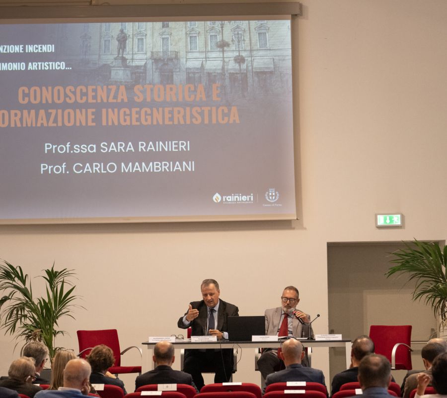 Convegno "Come la prevenzione incendi tutela il patrimonio artistico" promosso dallo Studio Tecnico Rainieri - Palazzo del Governatore, Parma, 8 ottobre 2026